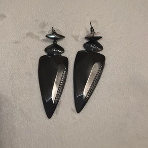 Kendra Scott PROTO Arrowhead Gunmetal Earrings
